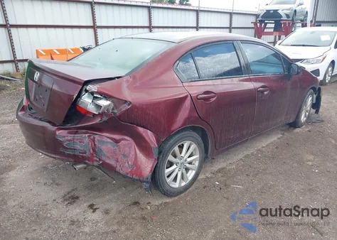 2012 Honda Civic Ex from USA, damaged, VIN 19XFB2F82CE041187